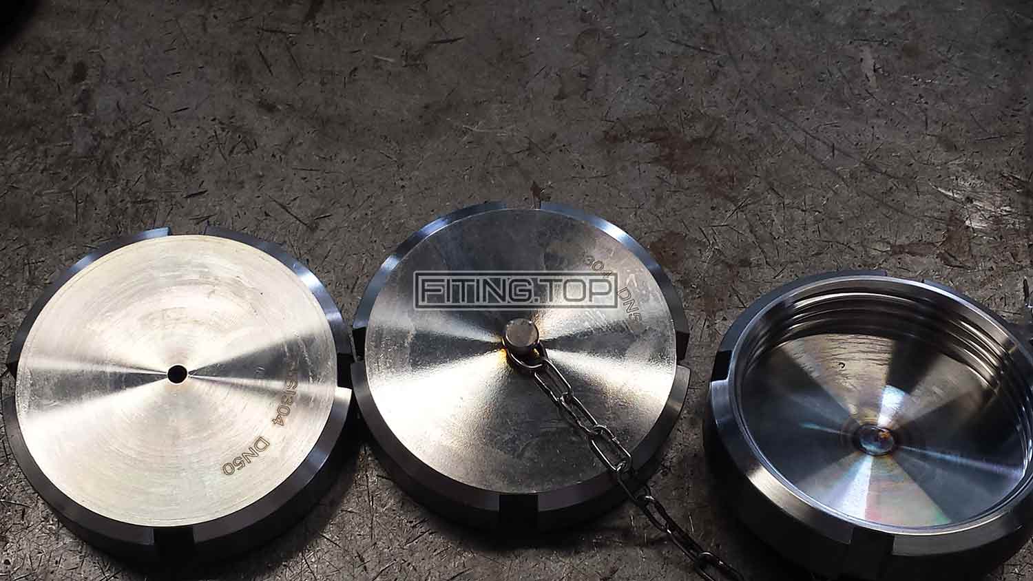 Гайка глуха нержавіюча для муфти молочної AISI 304 DIN 11850 Гайка глуха нержавіюча для муфти молочної AISI 304 DIN 11850