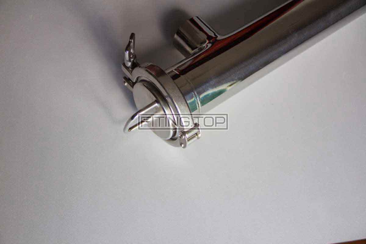 Фільтр трубний нержавіючий кутовий зварка-зварка AISI304