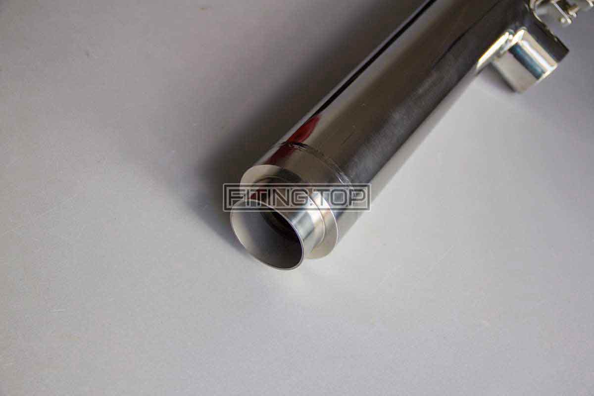 Фільтр трубний нержавіючий кутовий зварка-зварка AISI304