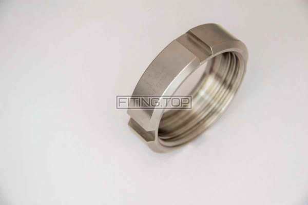 Гайка шліцева нержавіюча для муфти молочної AISI 304 DIN 11850 Гайка шліцева нержавіюча для муфти молочної AISI 304 DIN 11850