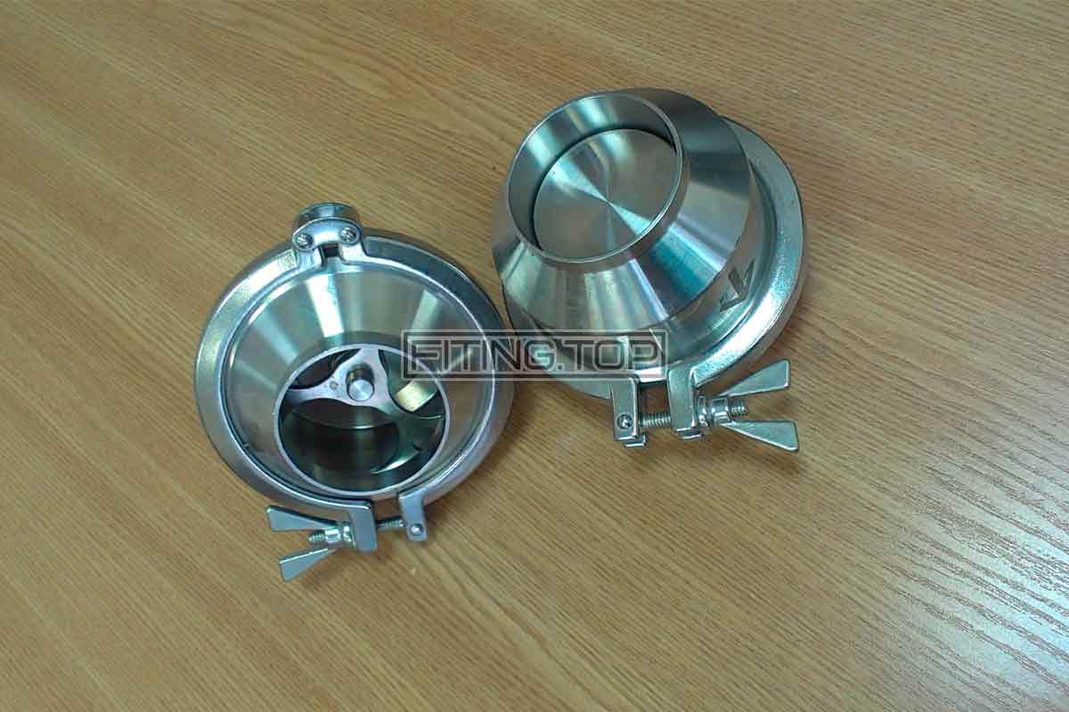 Клапан зворотний нержавіючий зварка-зварка AISI304