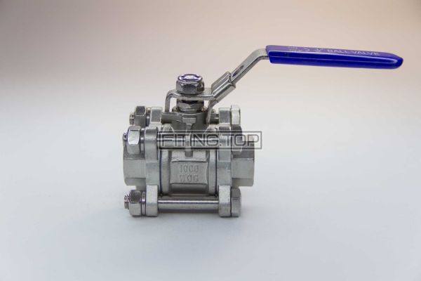 Кран нержавіючий кульовий розбірний з внутрішньою різьбою AISI304 Кран нержавіючий кульовий розбірний з внутрішньою різьбою AISI304