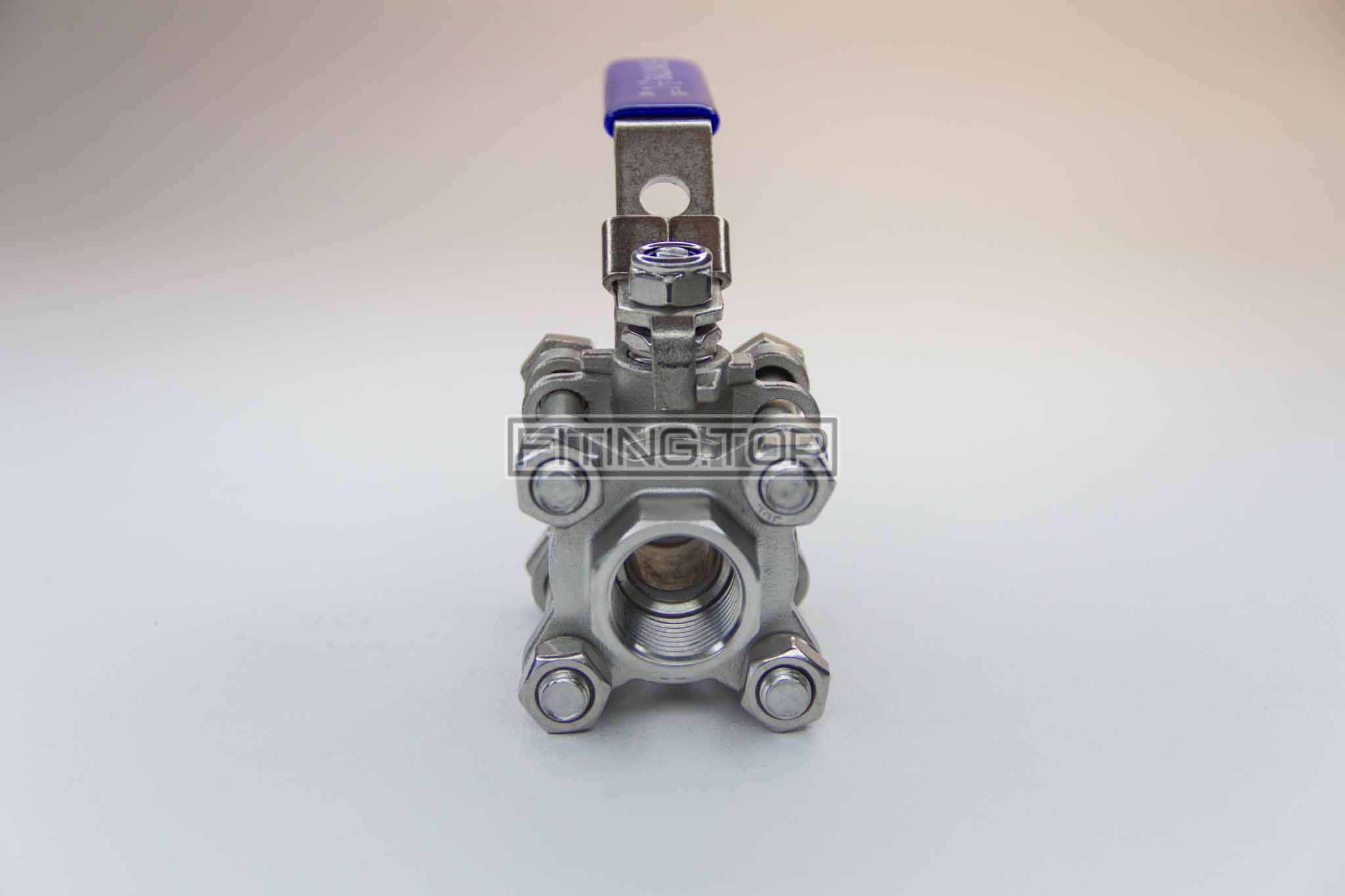 Кран нержавіючий кульовий розбірний з внутрішньою різьбою AISI304 Кран нержавіючий кульовий розбірний з внутрішньою різьбою AISI304