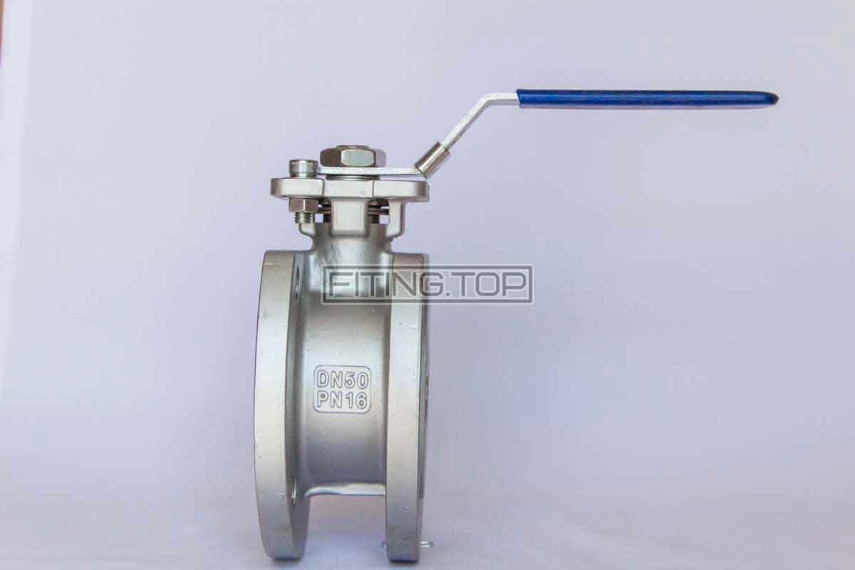 Кран фланцевий нержавіючий AISI304 (моноблочний)