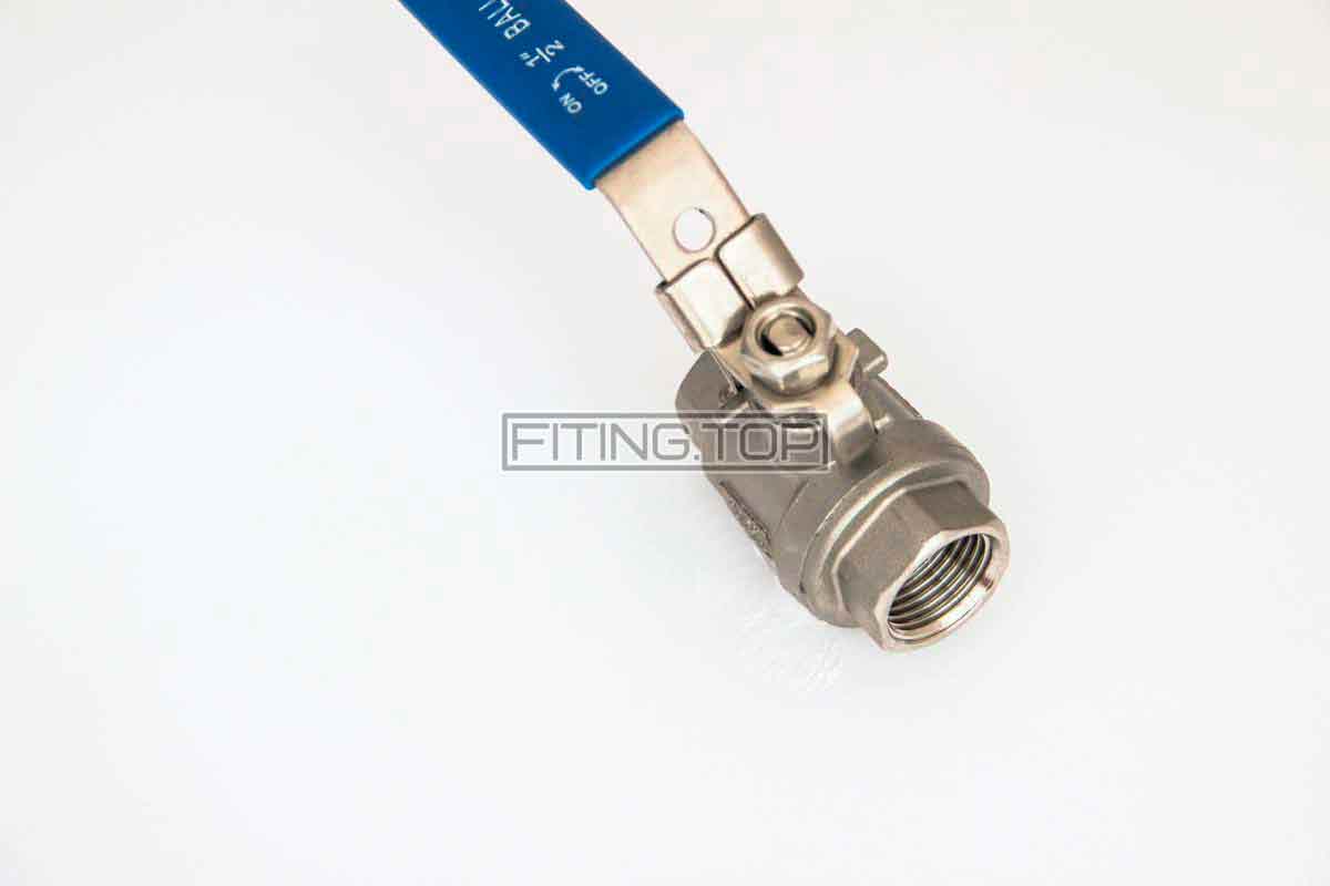 Кран кульовий нержавіючий AISI304 з внутрішньою різьбою