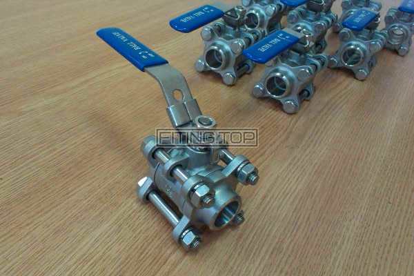 Кран нержавіючий кульовий розбірний приварний AISI 304 Кран нержавіючий кульовий розбірний приварний AISI 304