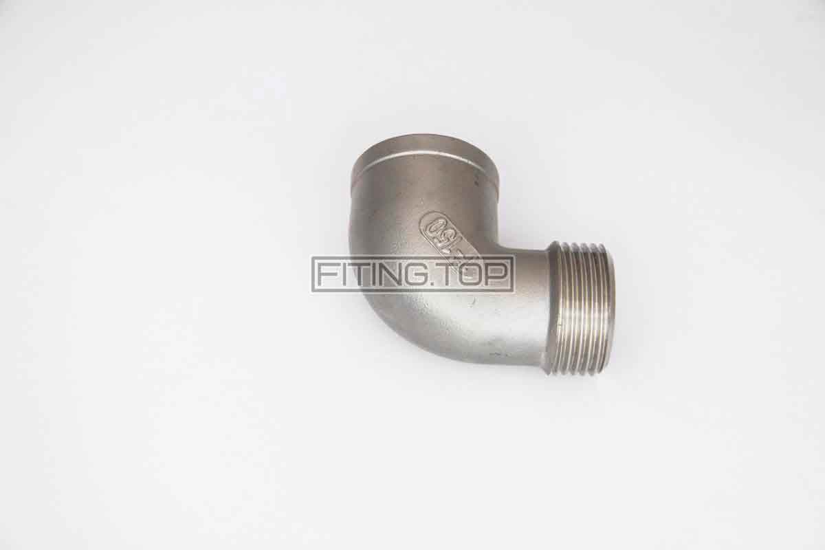 Відвід нержавіючий з зовнішньою різьбою AISI 304