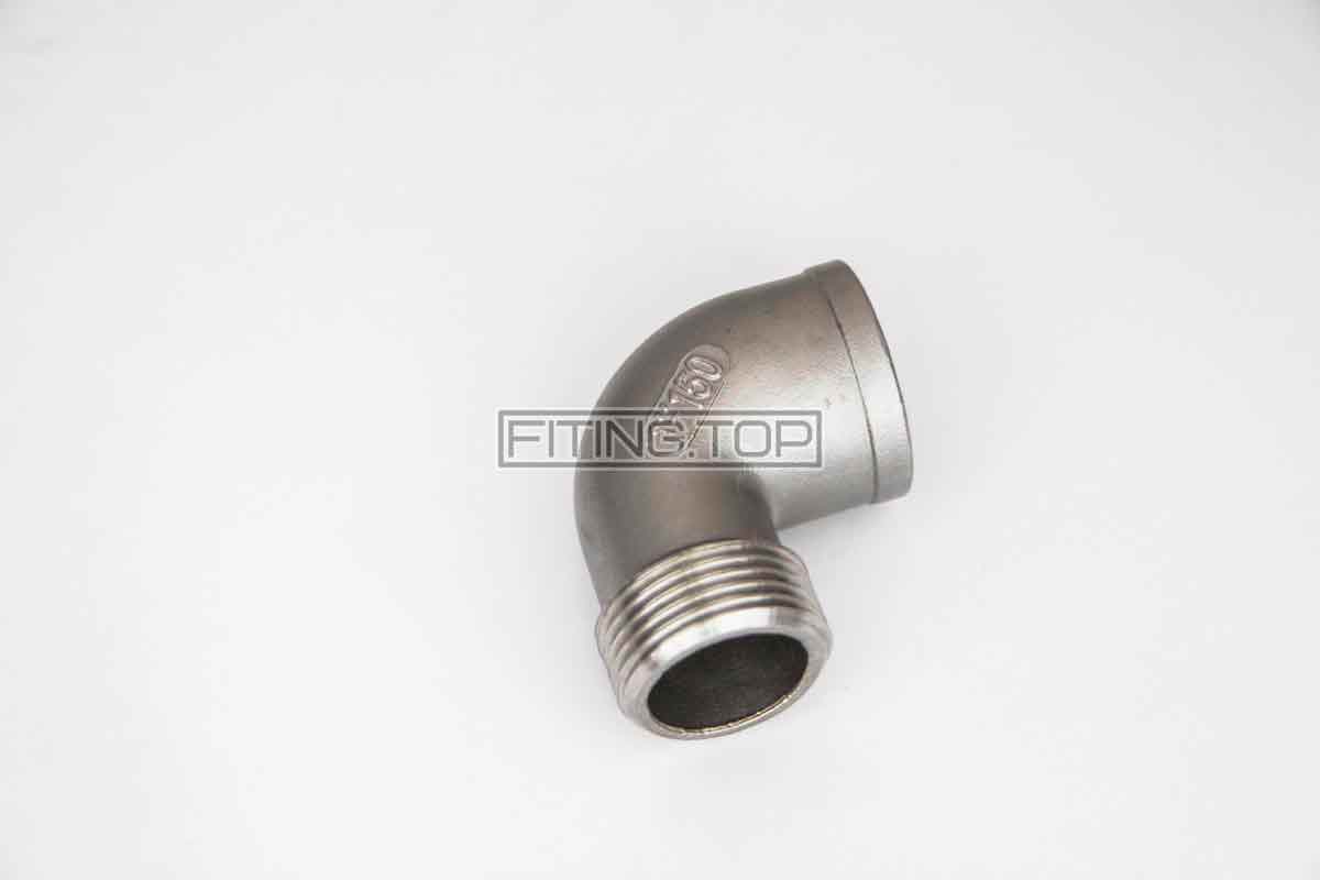 Відвід нержавіючий з зовнішньою різьбою AISI 304