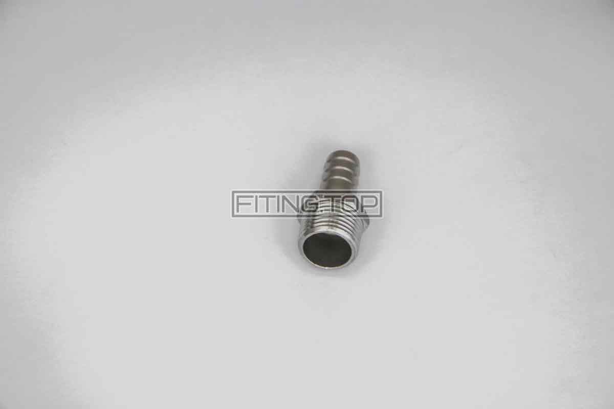 Штуцер шланговий нержавіючий AISI 304 з шестигранником (різьба зовнішня) Штуцер шланговий нержавіючий AISI 304 з шестигранником (різьба зовнішня)