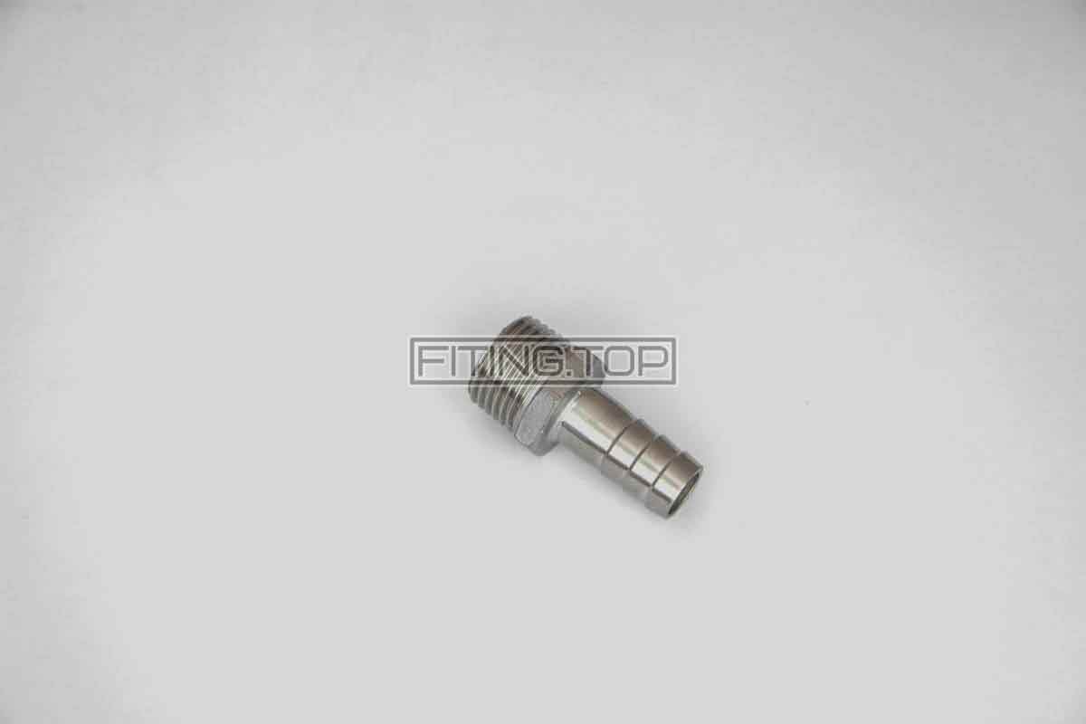 Штуцер шланговий нержавіючий AISI 304 з шестигранником (різьба зовнішня) Штуцер шланговий нержавіючий AISI 304 з шестигранником (різьба зовнішня)
