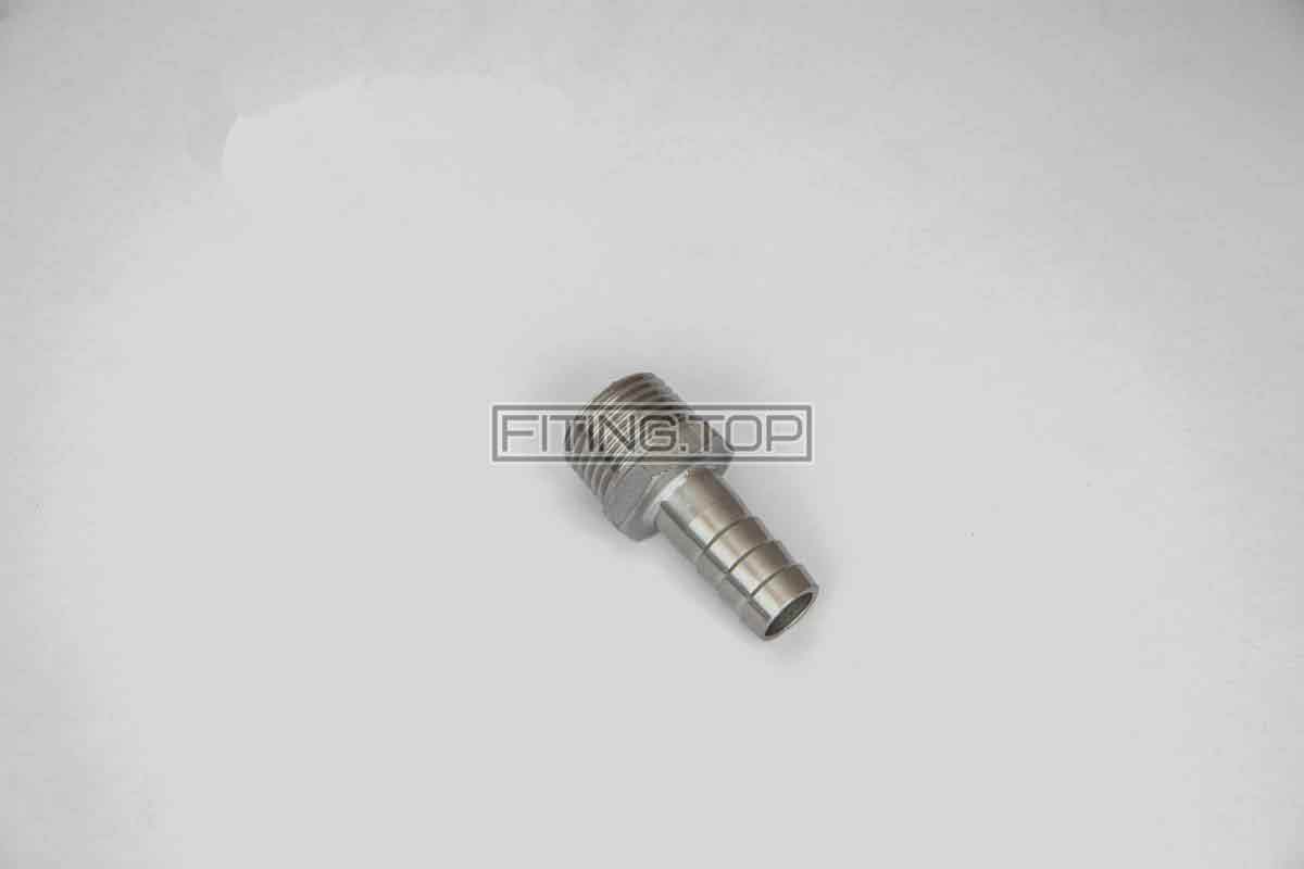 Штуцер шланговий нержавіючий AISI 304 з шестигранником (різьба зовнішня) Штуцер шланговий нержавіючий AISI 304 з шестигранником (різьба зовнішня)