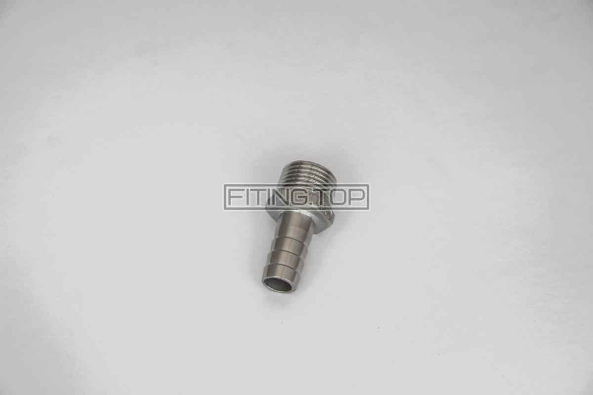 Штуцер шланговий нержавіючий AISI 304 з шестигранником (різьба зовнішня) Штуцер шланговий нержавіючий AISI 304 з шестигранником (різьба зовнішня)