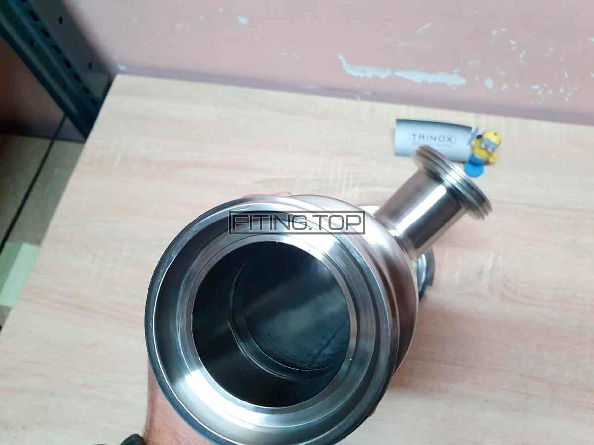 Фильтр нержавеющий трубный угловой резьба-резьба AISI304