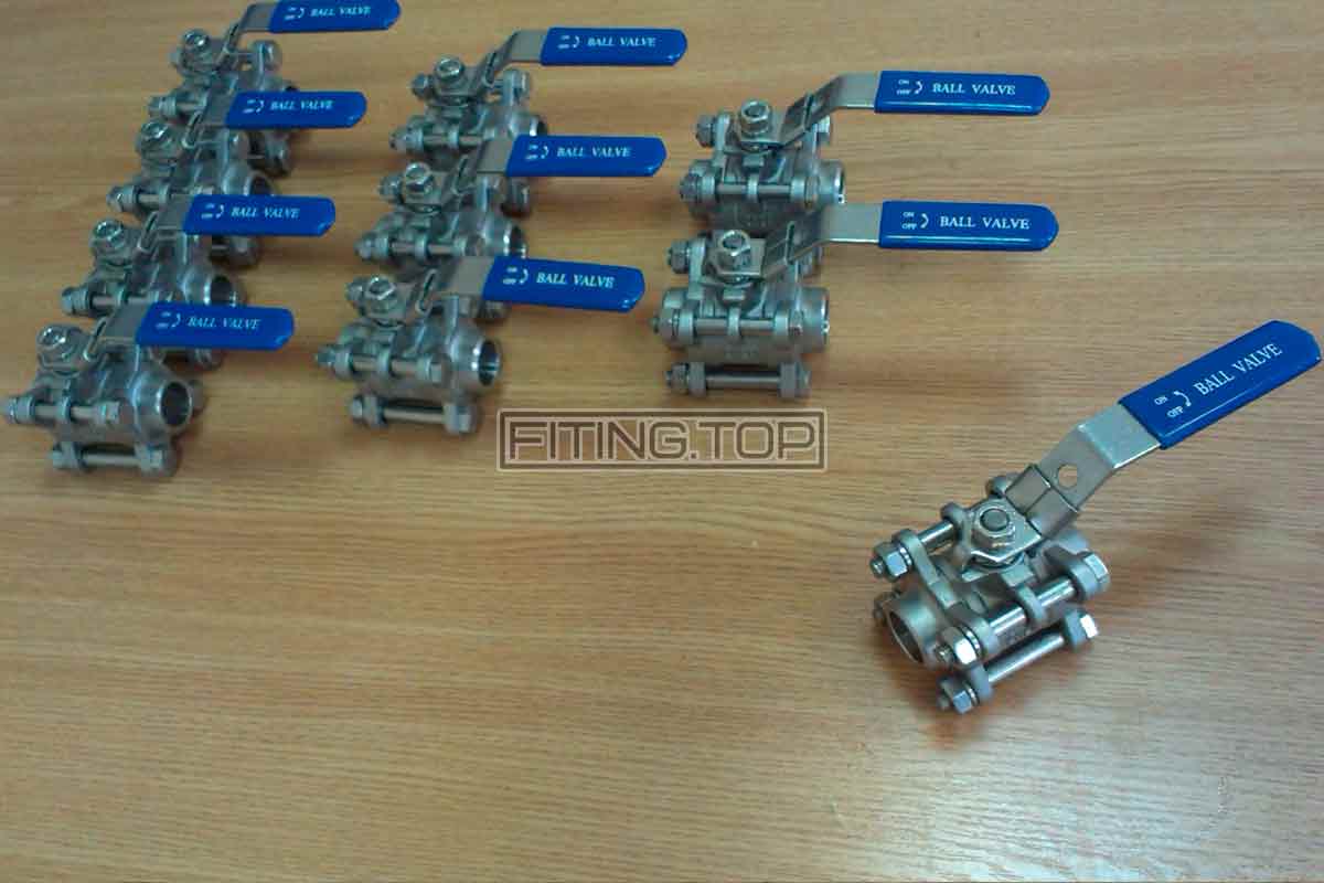 Кран нержавіючий кульовий розбірний приварний AISI 304 Кран нержавіючий кульовий розбірний приварний AISI 304