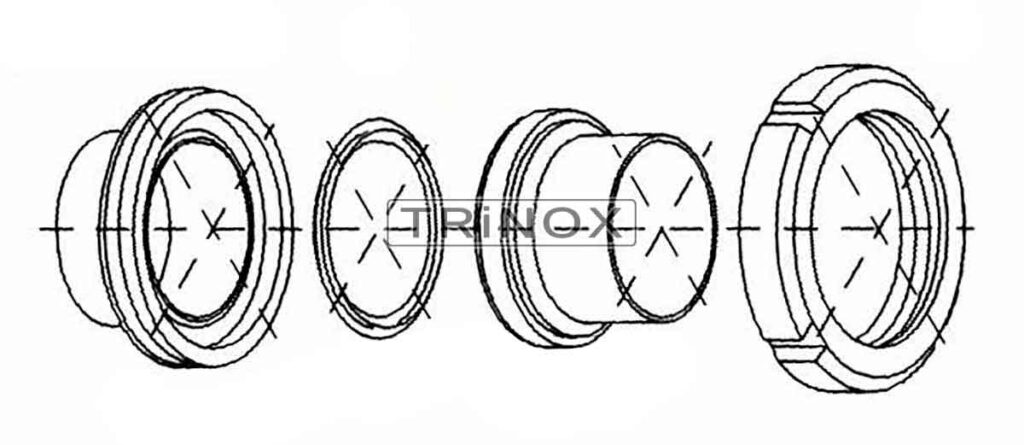Муфта молочная нержавеющая AISI 304 DIN 11850
