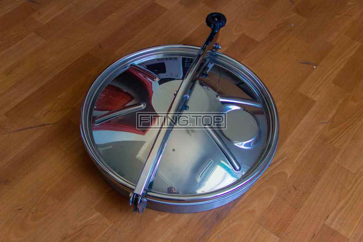 купить люк нержавеющий круглый 500 цена