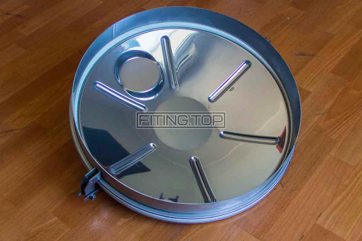 купить люк нержавеющий круглый 500 цена