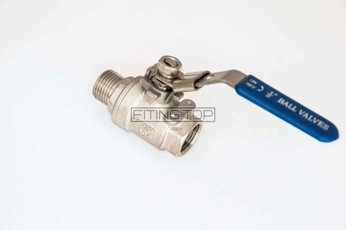 купить кран шаровой нержавеющий с наружной резьбой цена