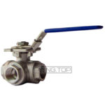 купить кран шаровой нержавеющий трех ходовой цена