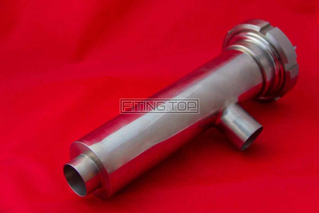 Фильтр трубный нержавеющий DN 50 AISI 304 сварка 90 градусов