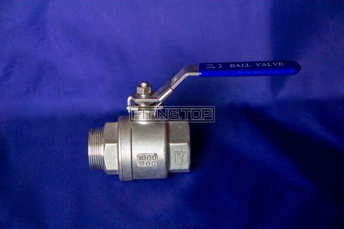 Кран шаровой нержавеющий с наружной резьбой AISI 304