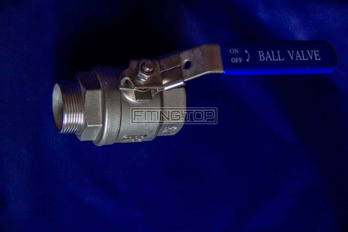 Кран шаровой нержавеющий с наружной резьбой AISI 304