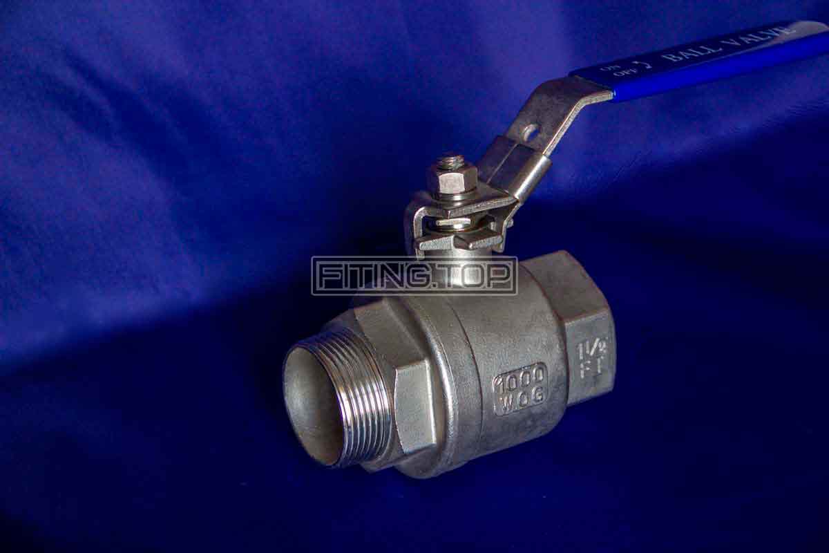 Кран шаровой нержавеющий с наружной резьбой AISI 304