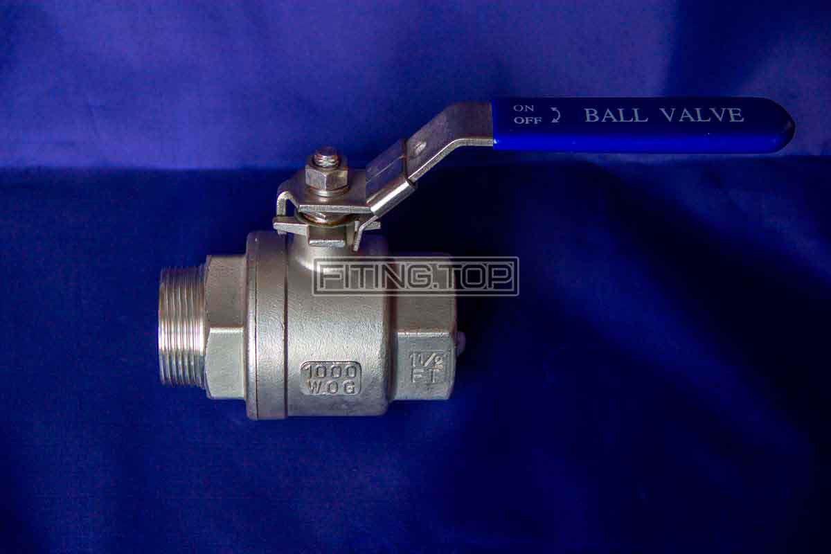 Кран шаровой нержавеющий с наружной резьбой AISI 304