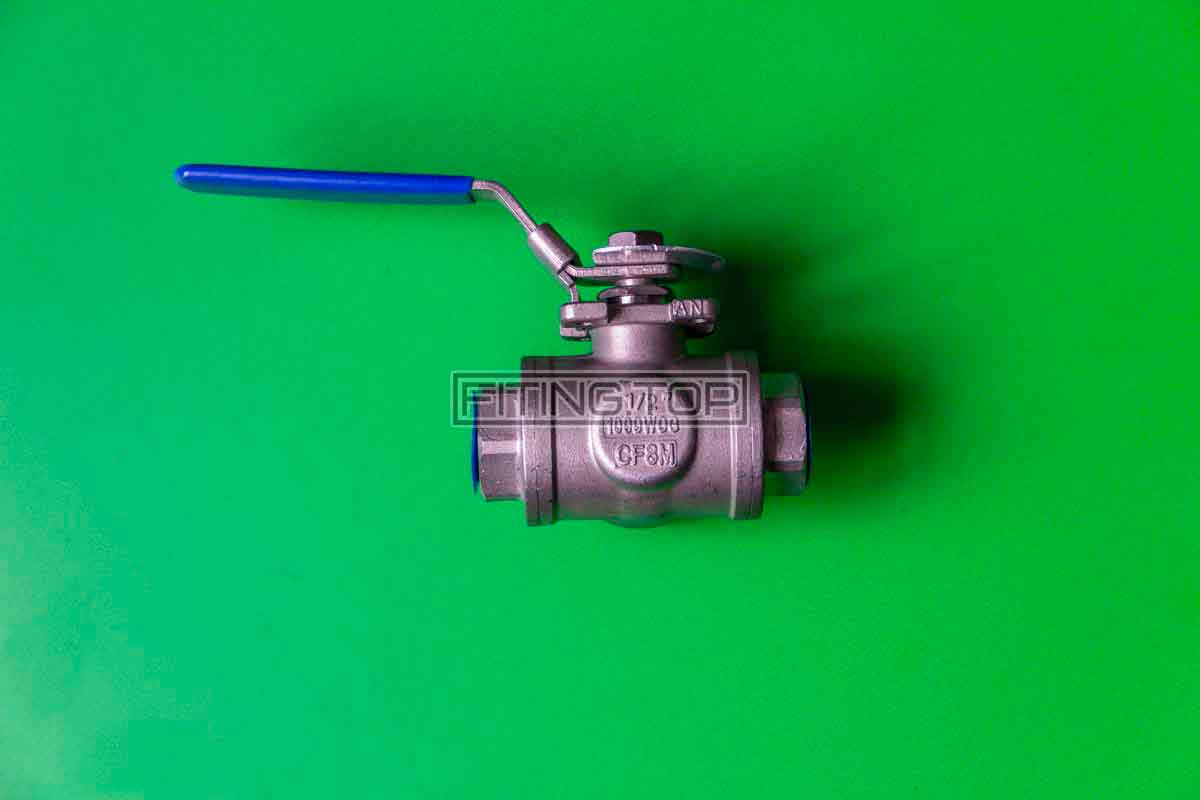 Кран Нержавеющий Трех Ходовой Ду 15 (1/2 ") AISI 316 (Италия)