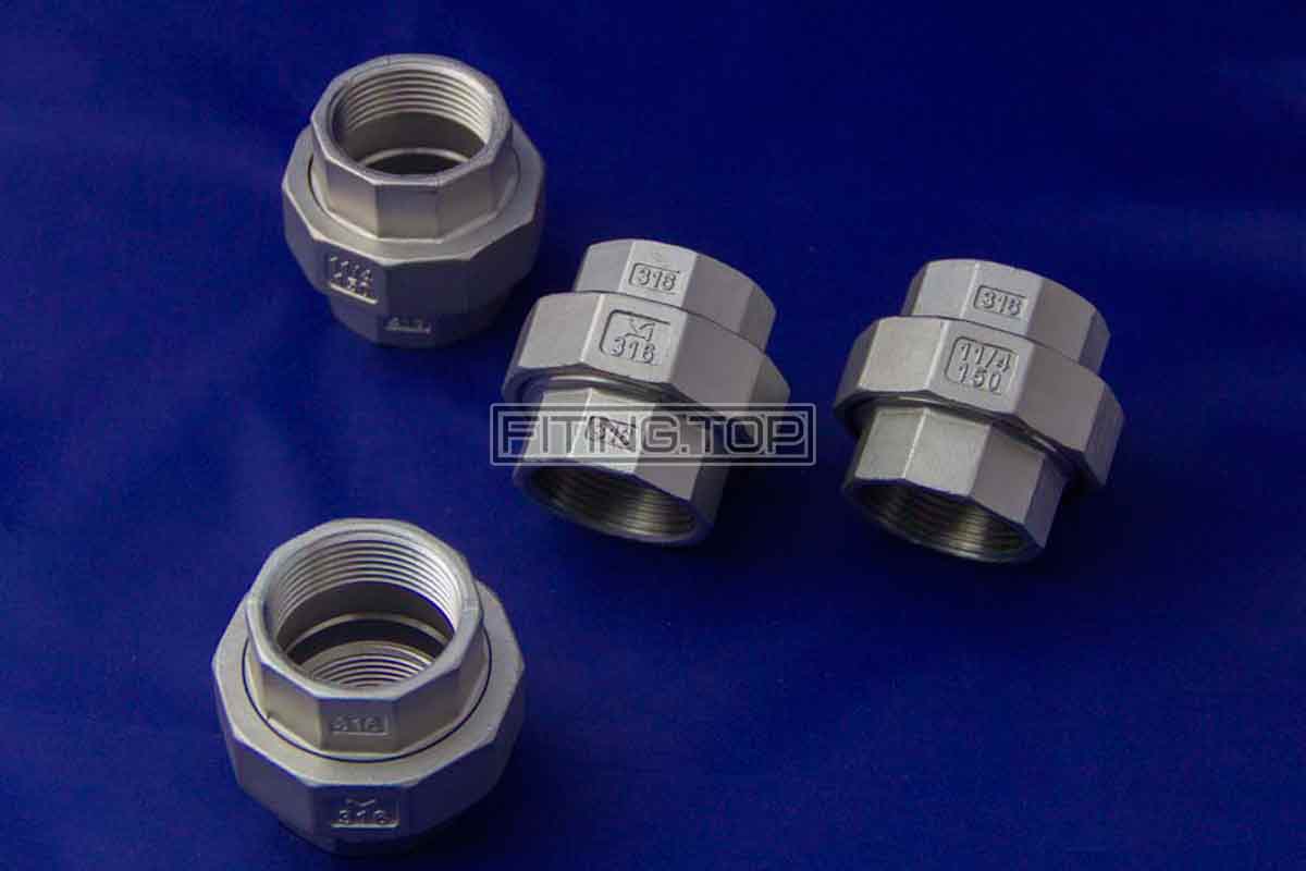 Муфта американка нержавеющая внутренняя-внутренняя резьба AISI304