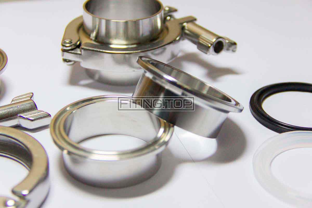 Купить кламп комплект нержавеющий DIN Dn 50 AISI 304