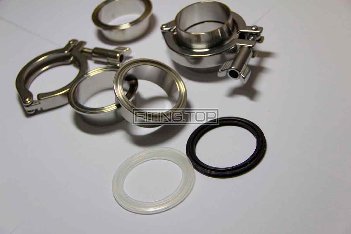 Купить кламп комплект нержавеющий DIN Dn 50 AISI 304