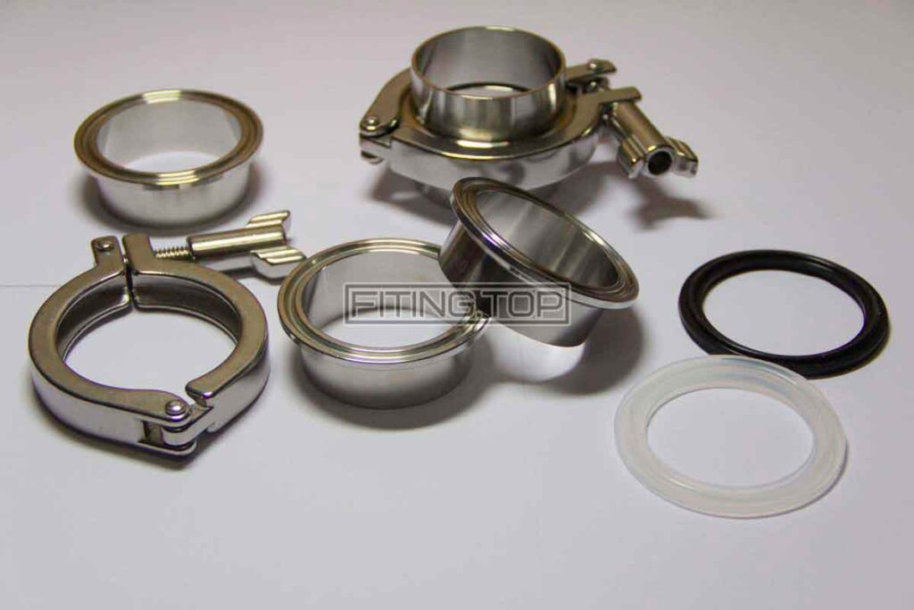 Купить кламп комплект нержавеющий DIN Dn 50 AISI 304