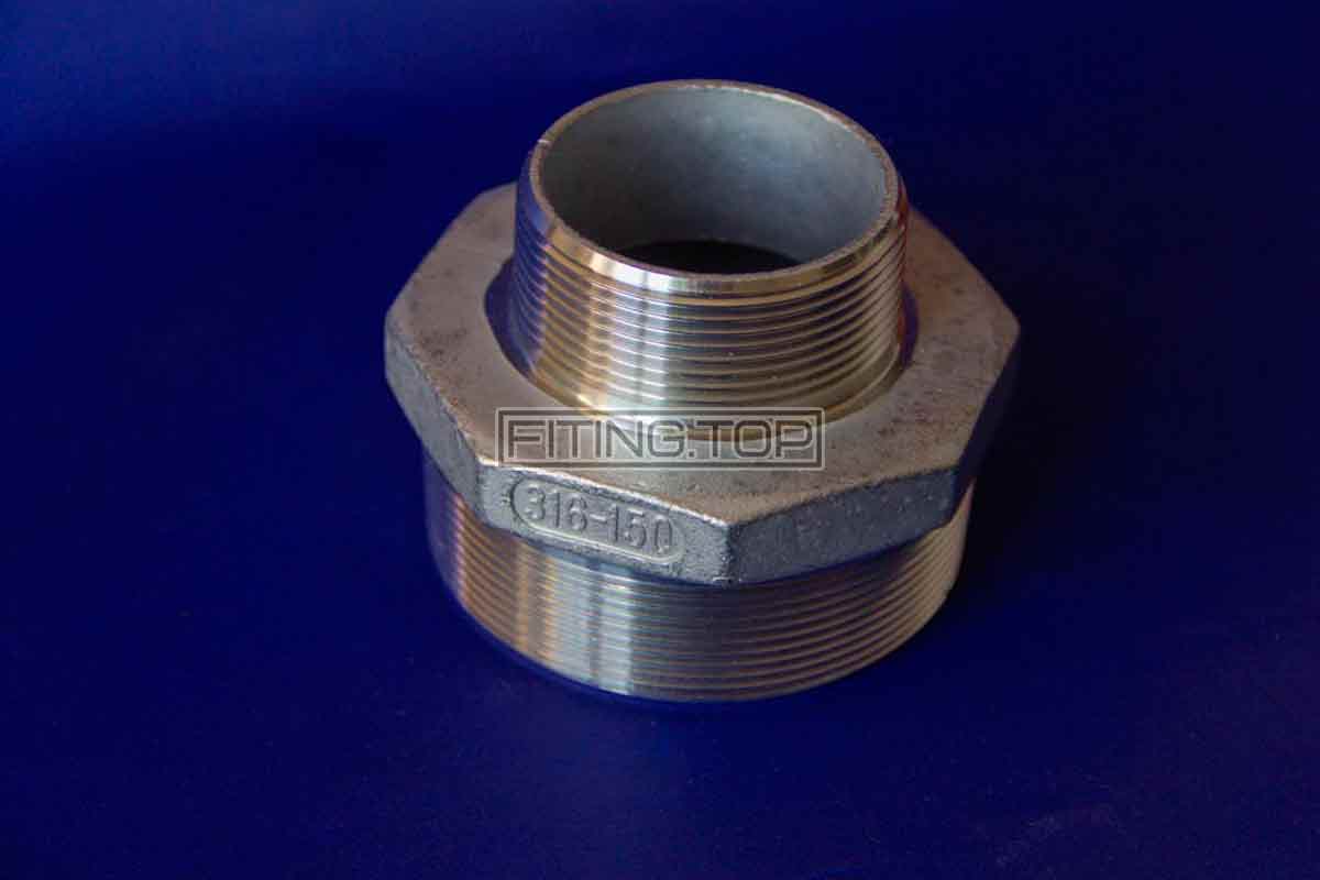 Купить ниппель переходной нержавеющий 3"х2" AISI316