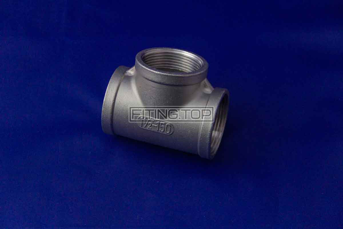 Купить тройник резьбовой нержавеющий Dn 40 (1 1/2") AISI304