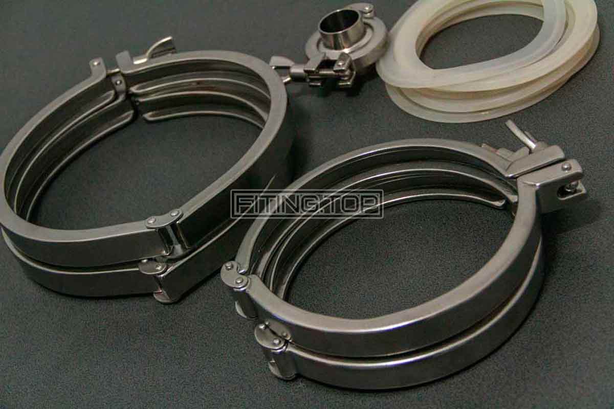 Купить хомут кламп Dn 200 и Dn 250 AISI 304 Купить хомут кламп Dn 200 и Dn 250 AISI 304