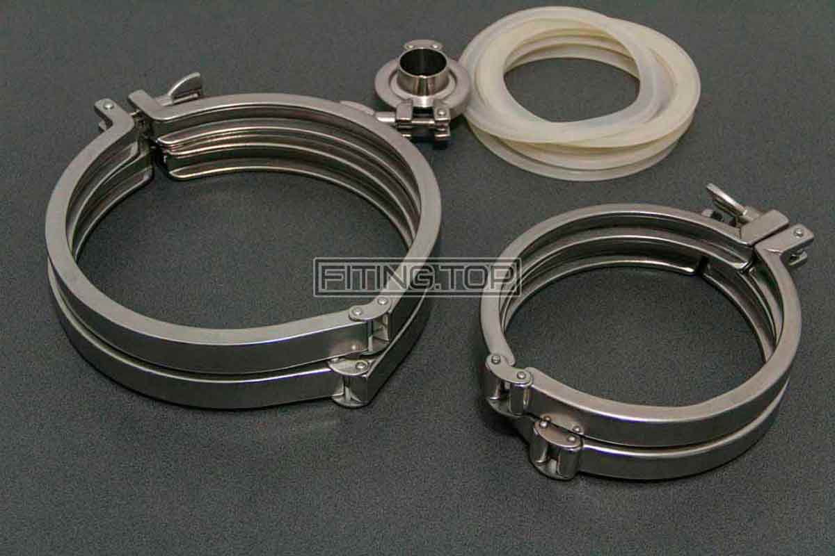 Купить хомут кламп Dn 200 и Dn 250 AISI 304 Купить хомут кламп Dn 200 и Dn 250 AISI 304