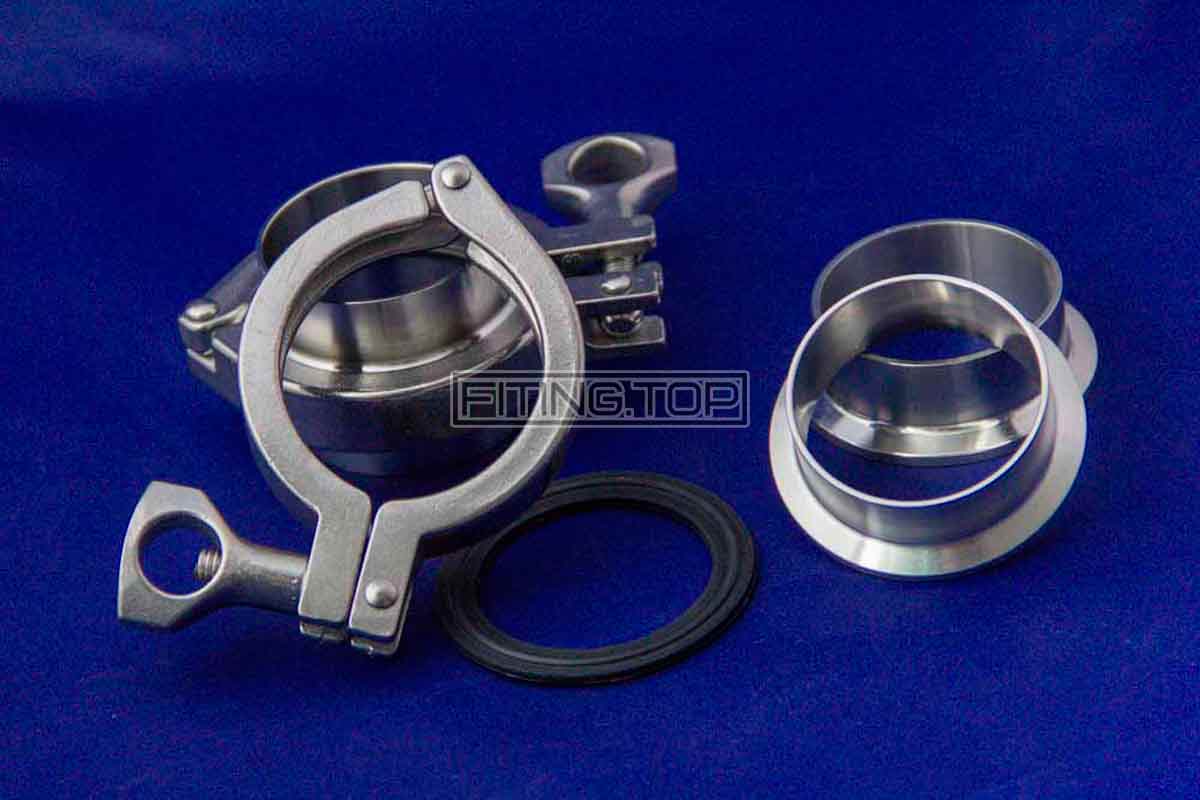 Купить кламп соединение в сборе Dn 50 (2 дюйма) AISI 304