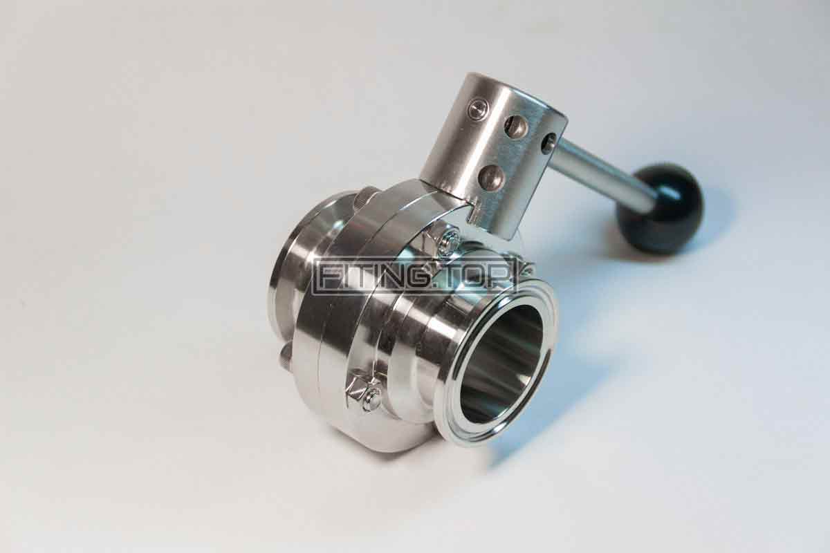 купить затвор дисковый нержавеющий под кламп цена