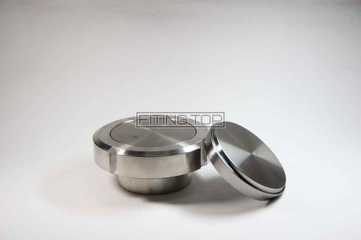 Глухой конический штуцер нержавеющий для муфты молочной