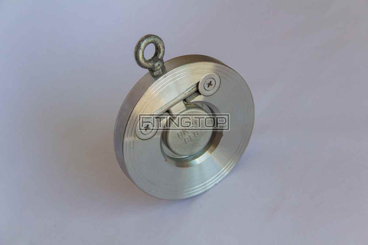 Клапан зворотний міжфланцевий нержавіючий “Хлопушка” AISI304 Клапан зворотний міжфланцевий нержавіючий “Хлопушка” AISI304