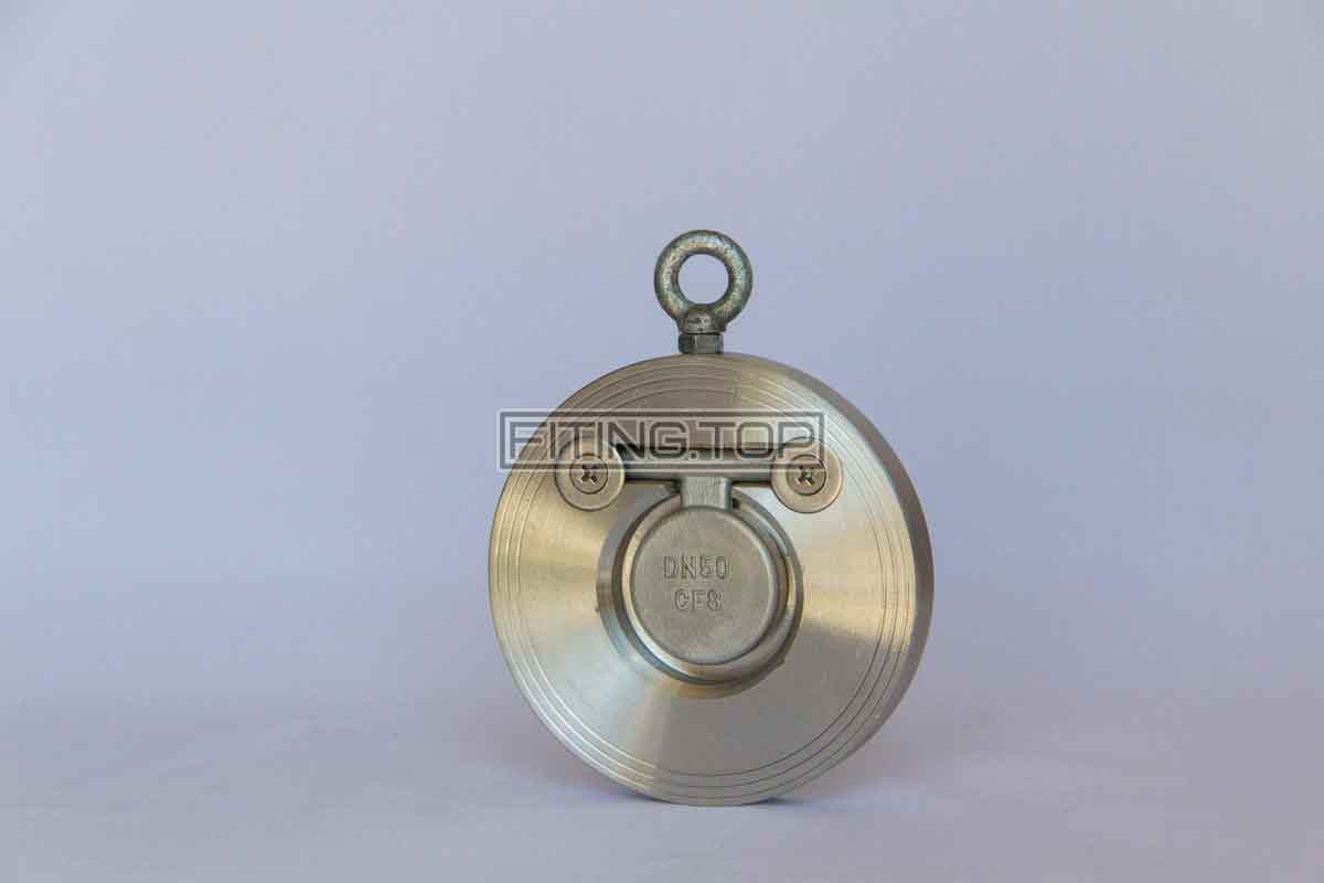 Клапан зворотний міжфланцевий нержавіючий “Хлопушка” AISI304 Клапан зворотний міжфланцевий нержавіючий “Хлопушка” AISI304