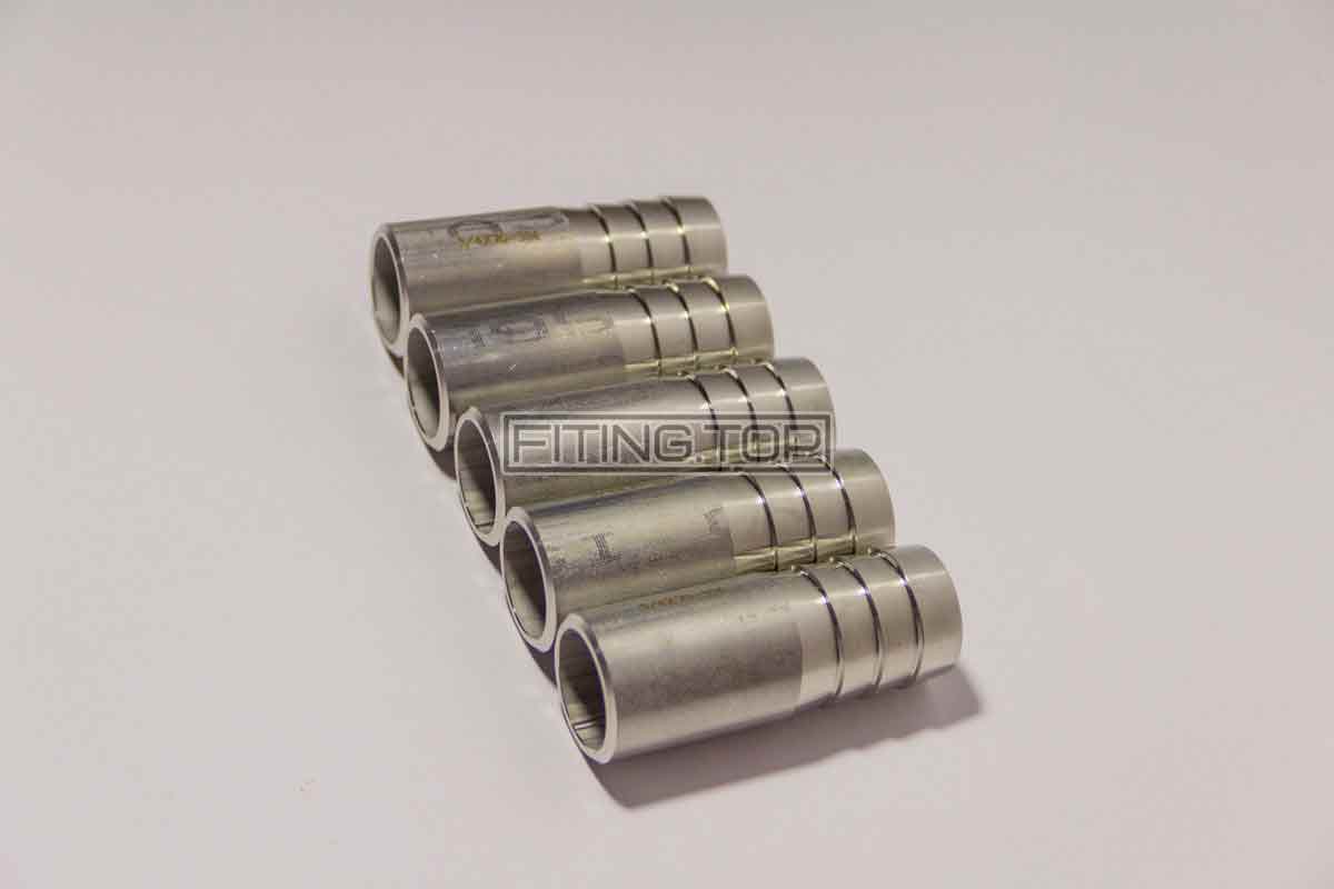 Штуцер шланговий ISO нержавіючий AISI 304 (зварка)