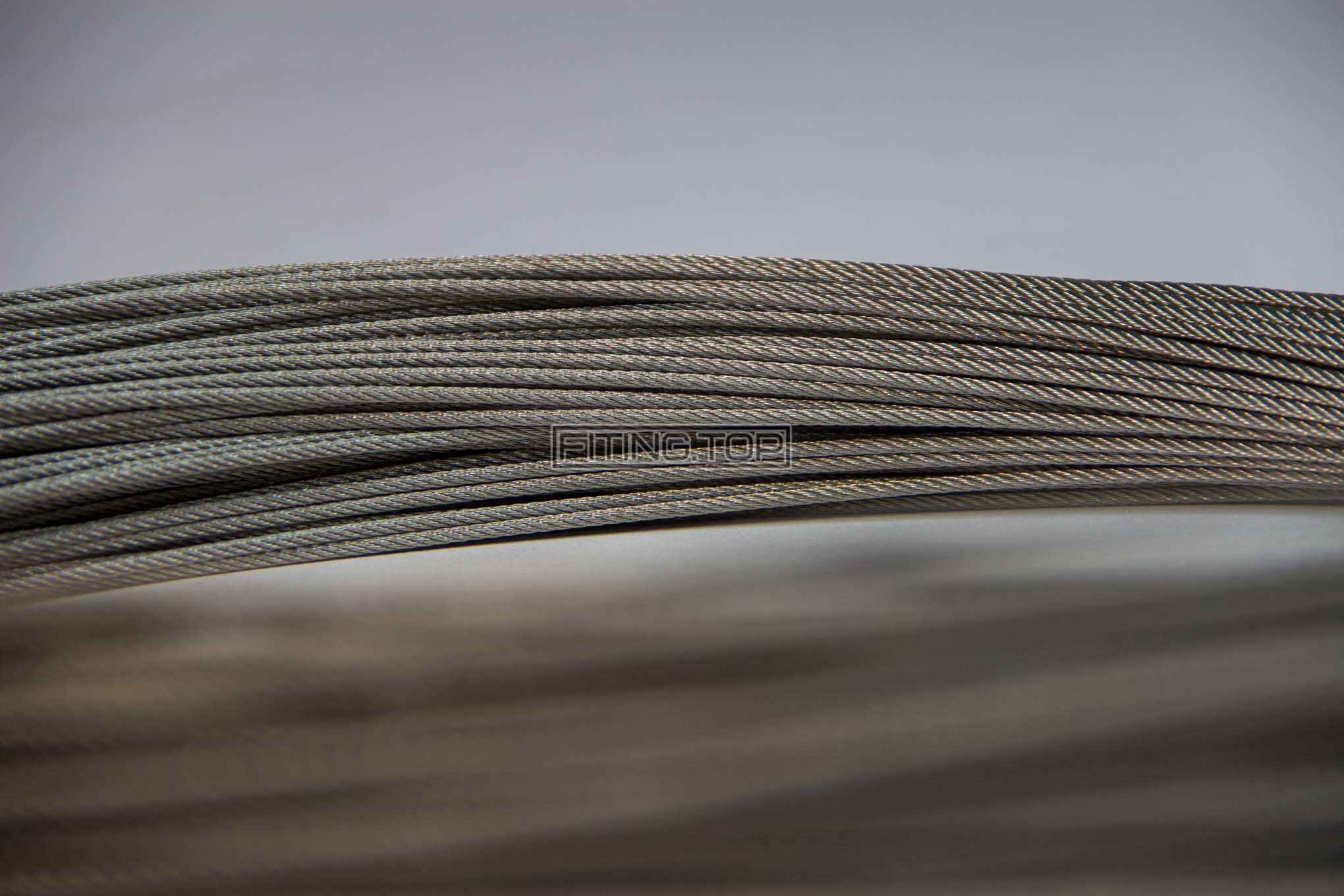 купити Трос нержавіючий 7х7 AISI304 (A2) DIN 3055 (середньої жорсткості) купити Трос нержавіючий 7х7 AISI304 (A2) DIN 3055 (середньої жорсткості)