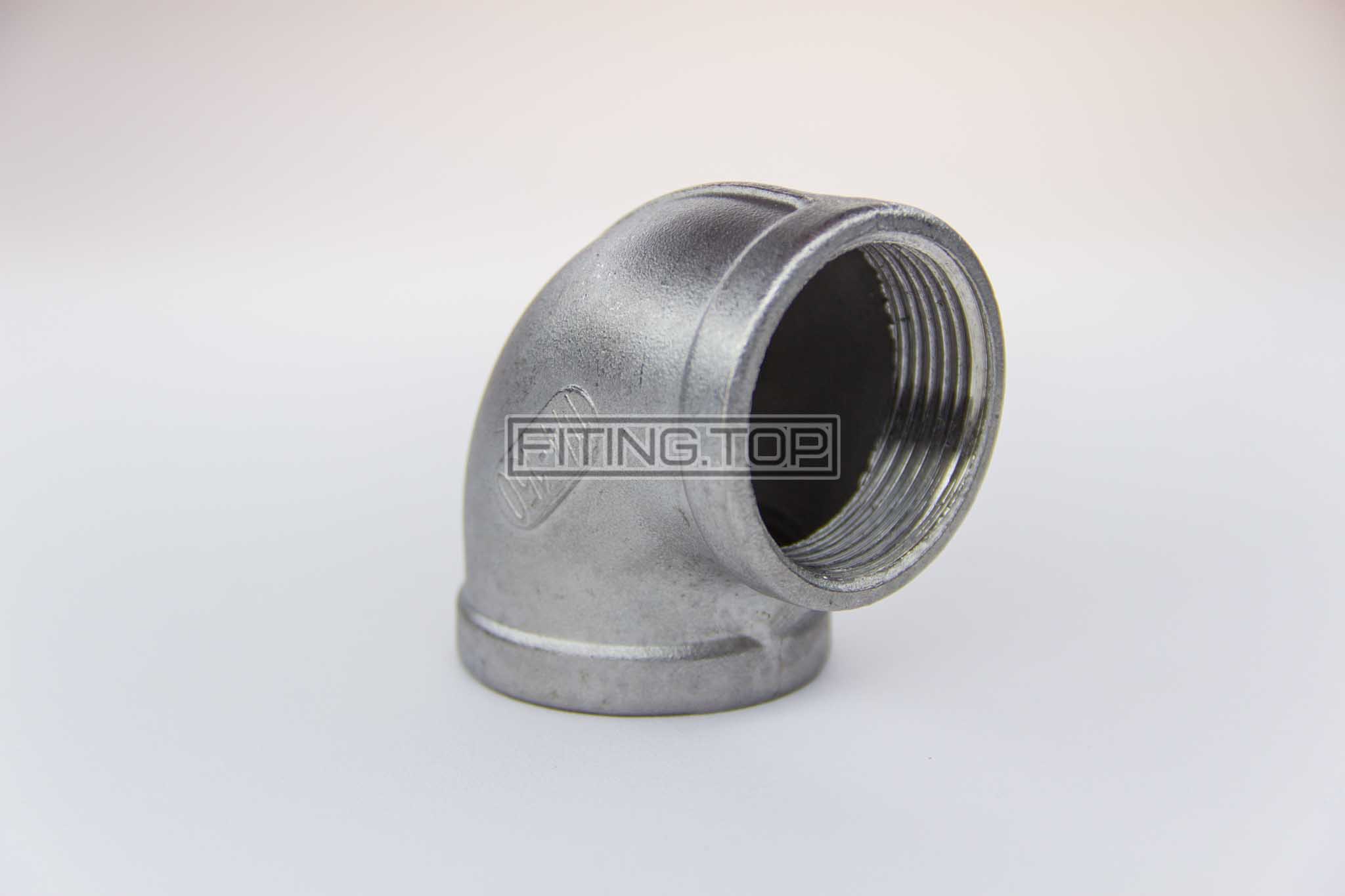 купить отвод нержавеющий резьбовой AISI 304