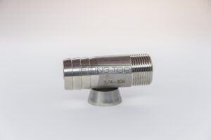 купить штуцер шланговый нержавеющий с наружной резьбой AISI 304