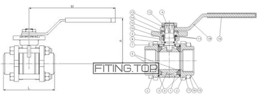 2015 Genebre Кран шаровой нержавеющий разборной приварной под привод