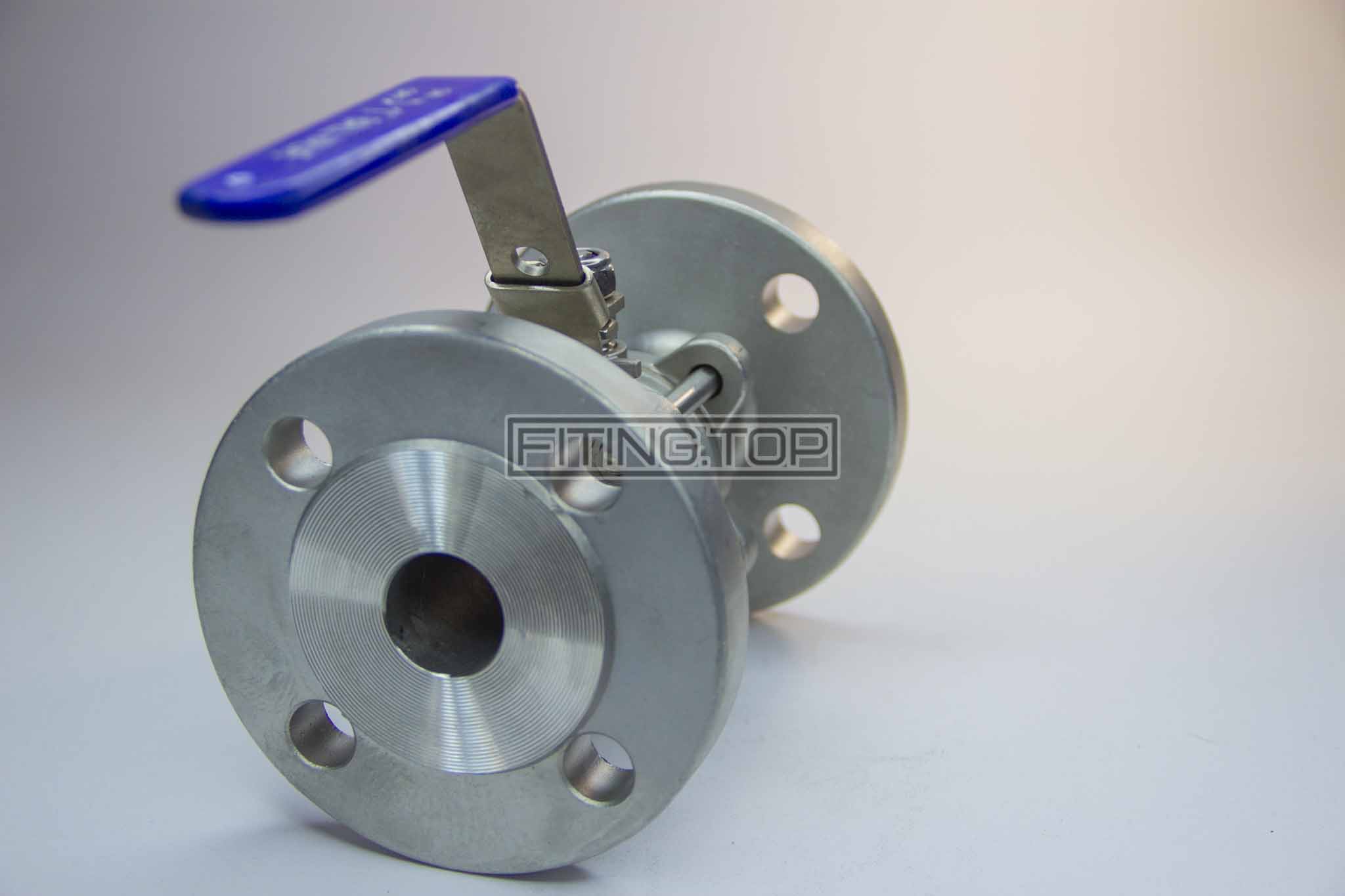 Кран кульовий нержавіючий фланцевий трискладовий AISI 304/PTFE/PN40 Кран кульовий нержавіючий фланцевий трискладовий AISI 304/PTFE/PN40