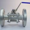 Кран кульовий нержавіючий фланцевий трискладовий AISI 304/PTFE/PN40 Кран кульовий нержавіючий фланцевий трискладовий AISI 304/PTFE/PN40