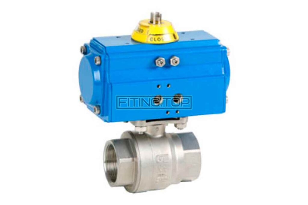 2015 GENEBRE Кран шаровой нержавеющий с пневмоприводом GENEBRE 5800